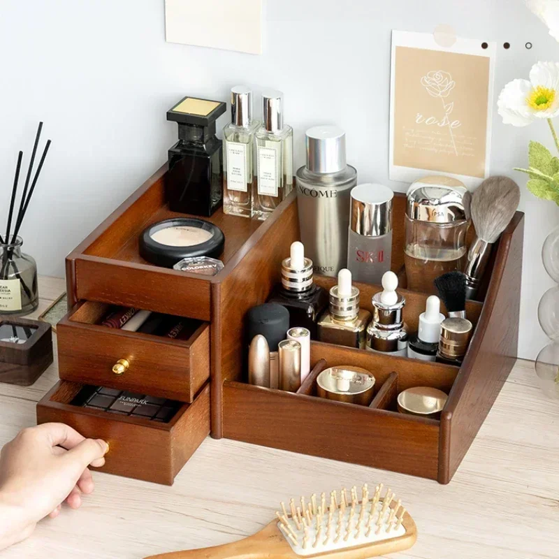 Luxury Skincare Mask - Organizador de maquiagem com textura de