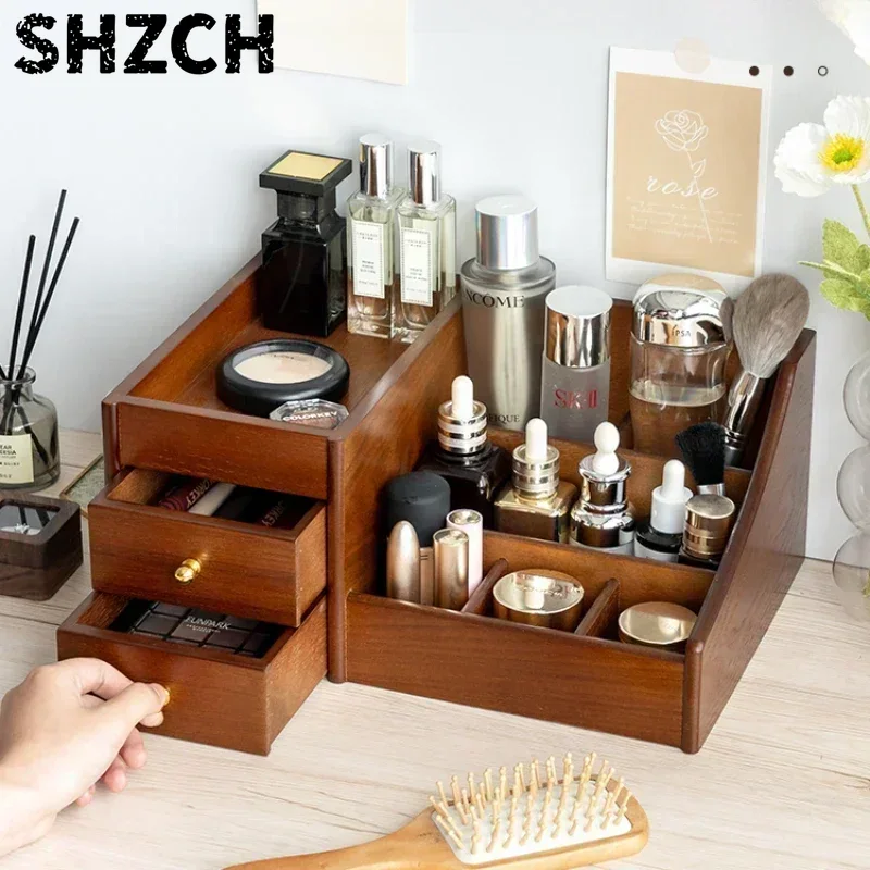 Luxury Skincare Mask - Organizador de Maquiagem com Textura de