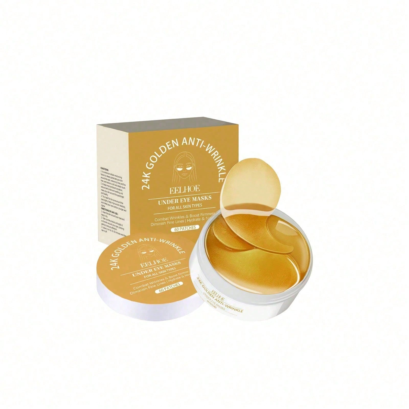 Luxury Skincare Mask - Máscara para Olhos em Ouro 24K,