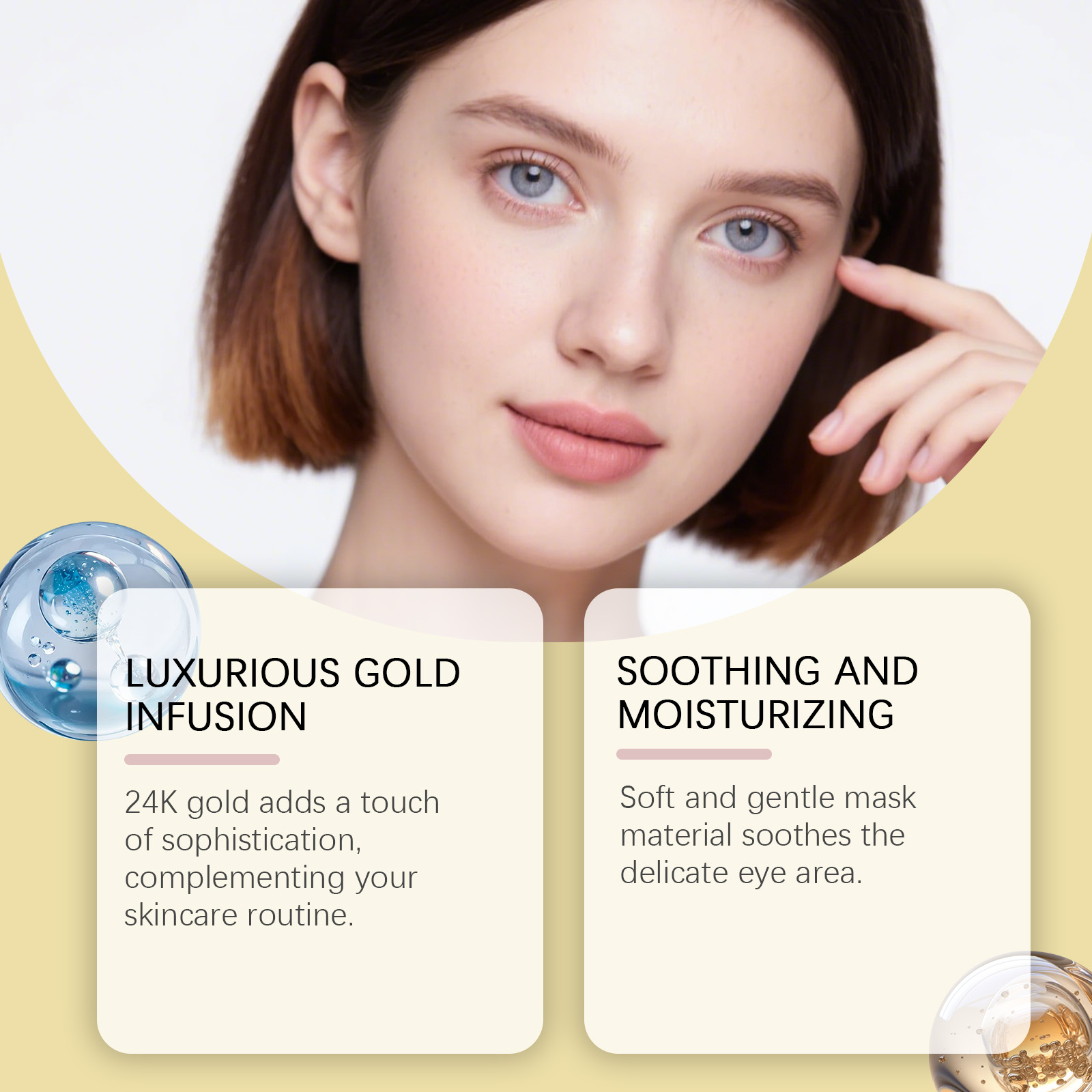 Máscara para Olhos Hidratante  - Luxury Skincare Mask avaliação e preço