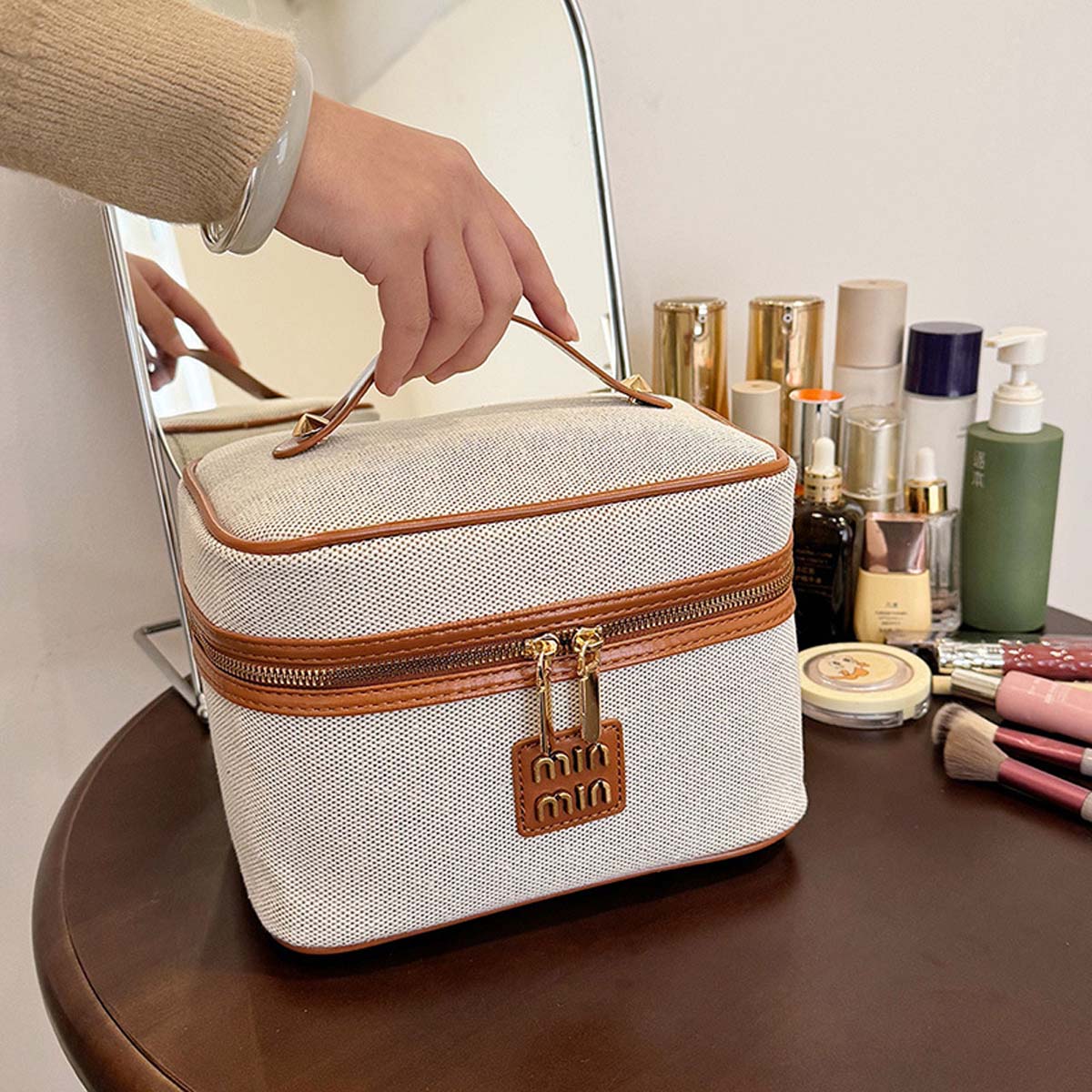 Nova bolsa organizadora de lon - Luxury Skincare Labels avaliação e preço