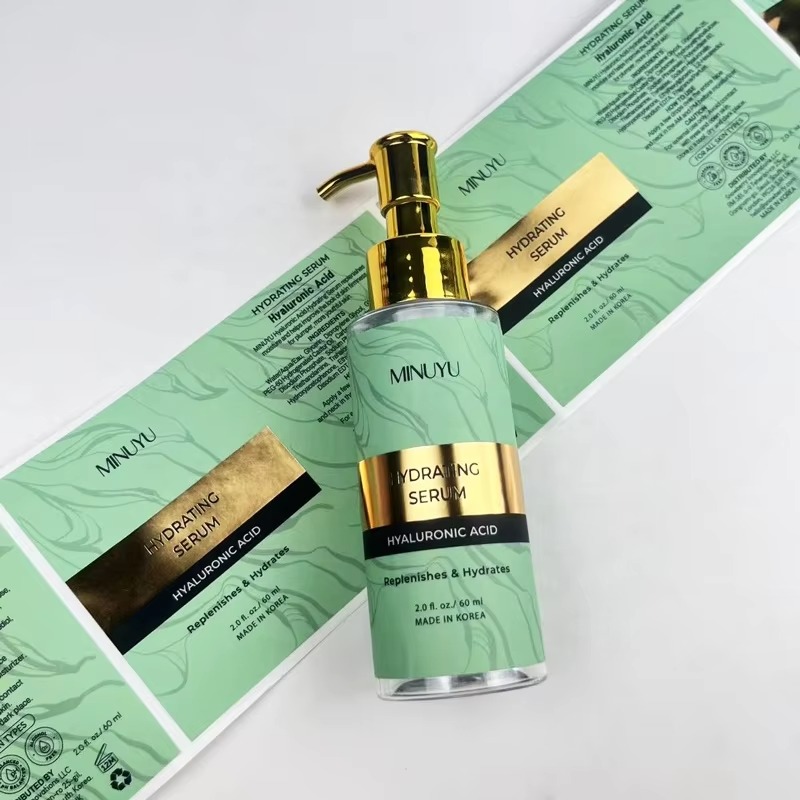 Adesivos biodegradáveis impres - Luxury Skincare Labels avaliação e preço