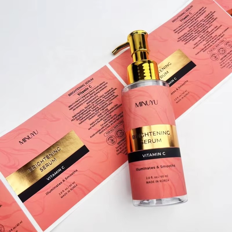 Adesivos biodegradáveis impres - Luxury Skincare Labels avaliação e preço